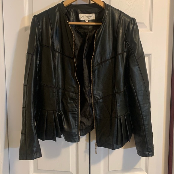 Vegan Leather Jacket - Picture 1 of 7